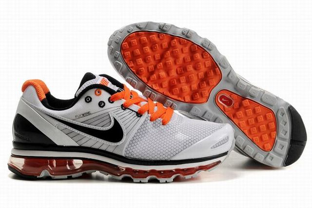 Nike Air Max 2009 Mens Mesh Grey Black Orange - Click Image to Close